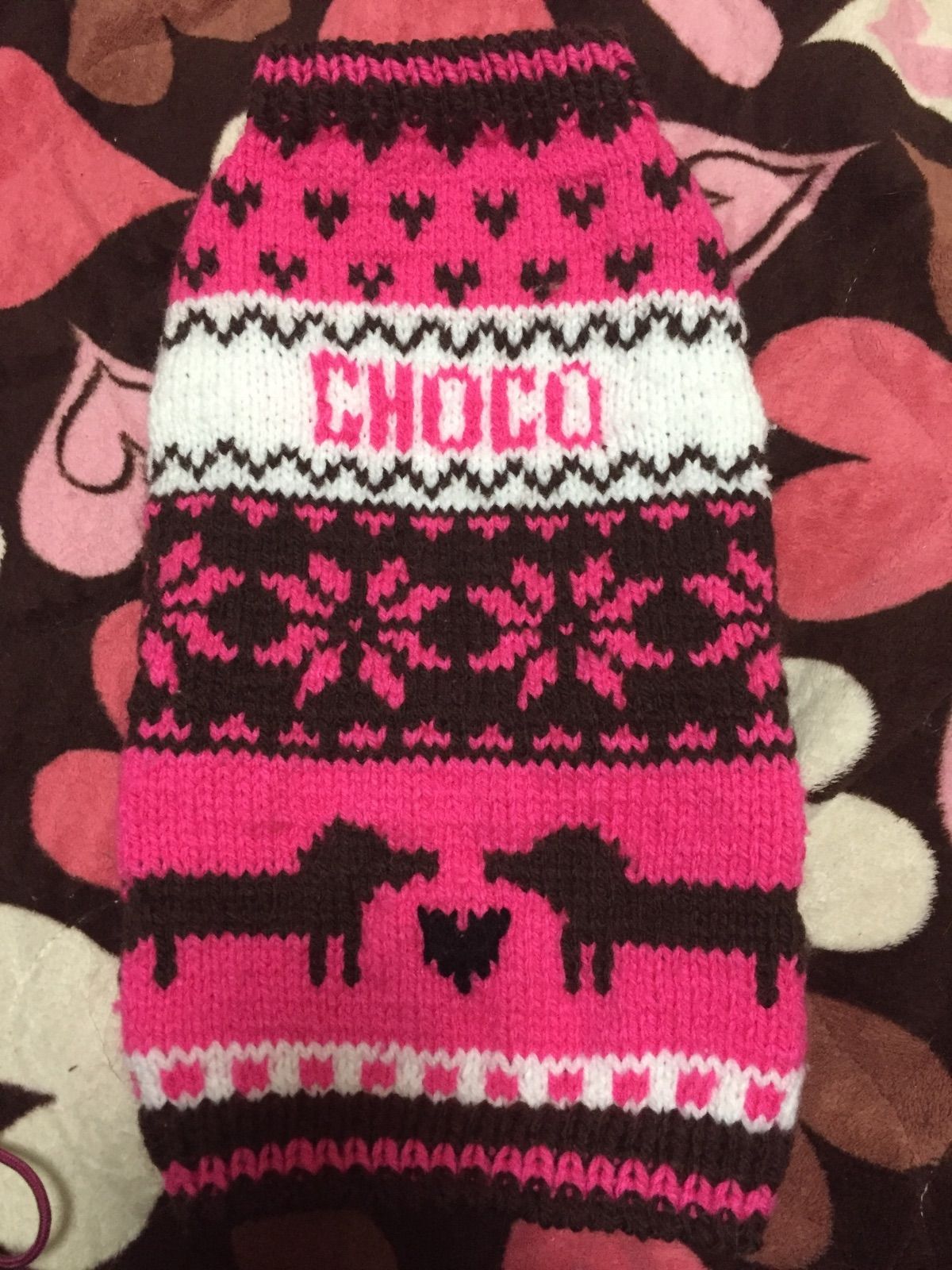 かんこ様専用️ 手編み　犬服　犬ニット　ハンドメイド