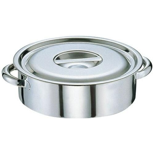 シチュー鍋 料理道具 / パワー・デンジ アルファシチューパン 21cm(蓋無) 寸法: 外径:222mm 深さ:120mm 底径:190mm 4L パワー・デンジα シチューパン 27cm 蓋無 ASTG805 EBM⁄ビストロ 三層