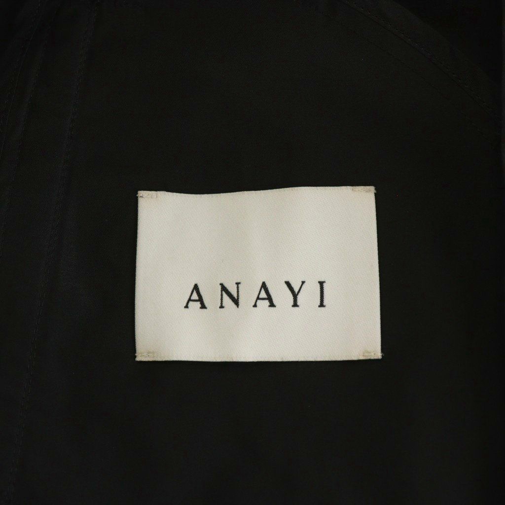 全国迅速発送で送料無料。 アナイ ANAYI パーカー ジップアップ 36 黒 ブラック 101927-10-070-95-360 AN54