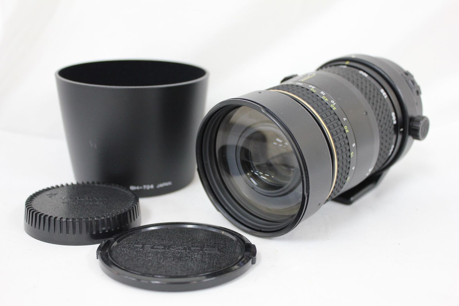 返品保証 トキナー Tokina AT-X 80-400mm F4.5-5.6 三脚座 フード 前後キャップ付き キャノンマウント レンズ M6358