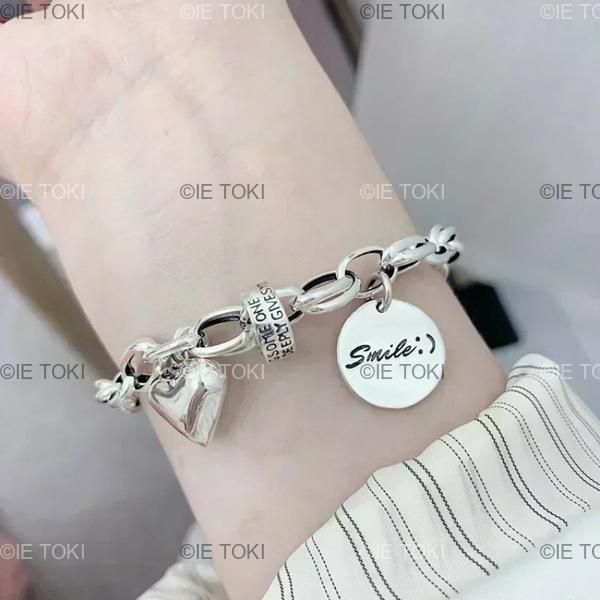 女性用スターリングシルバーブレスレット 925シルバー
