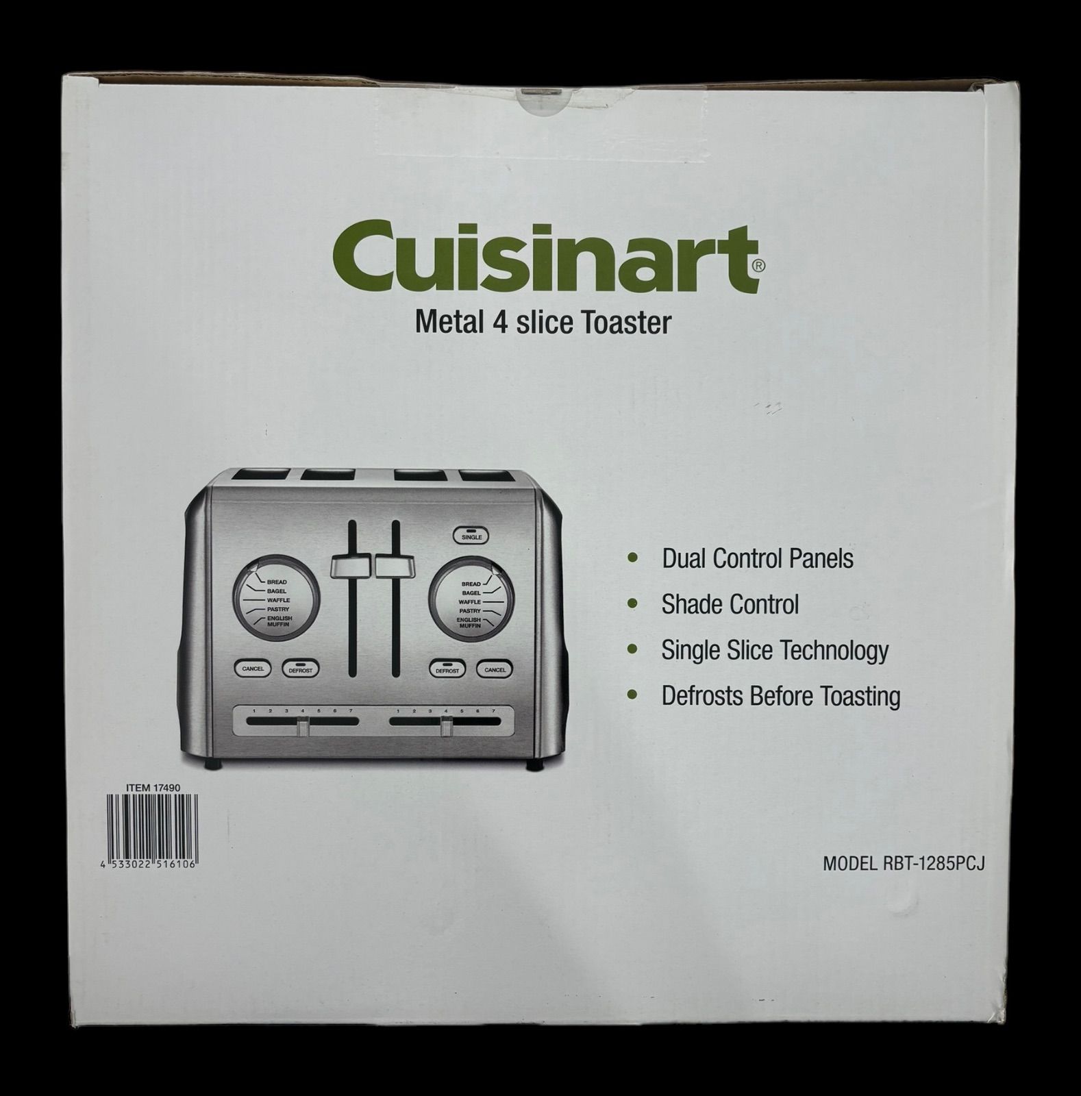 新品未使用品】Cuisinart クイジナート メタルトースター 4枚用 RBT