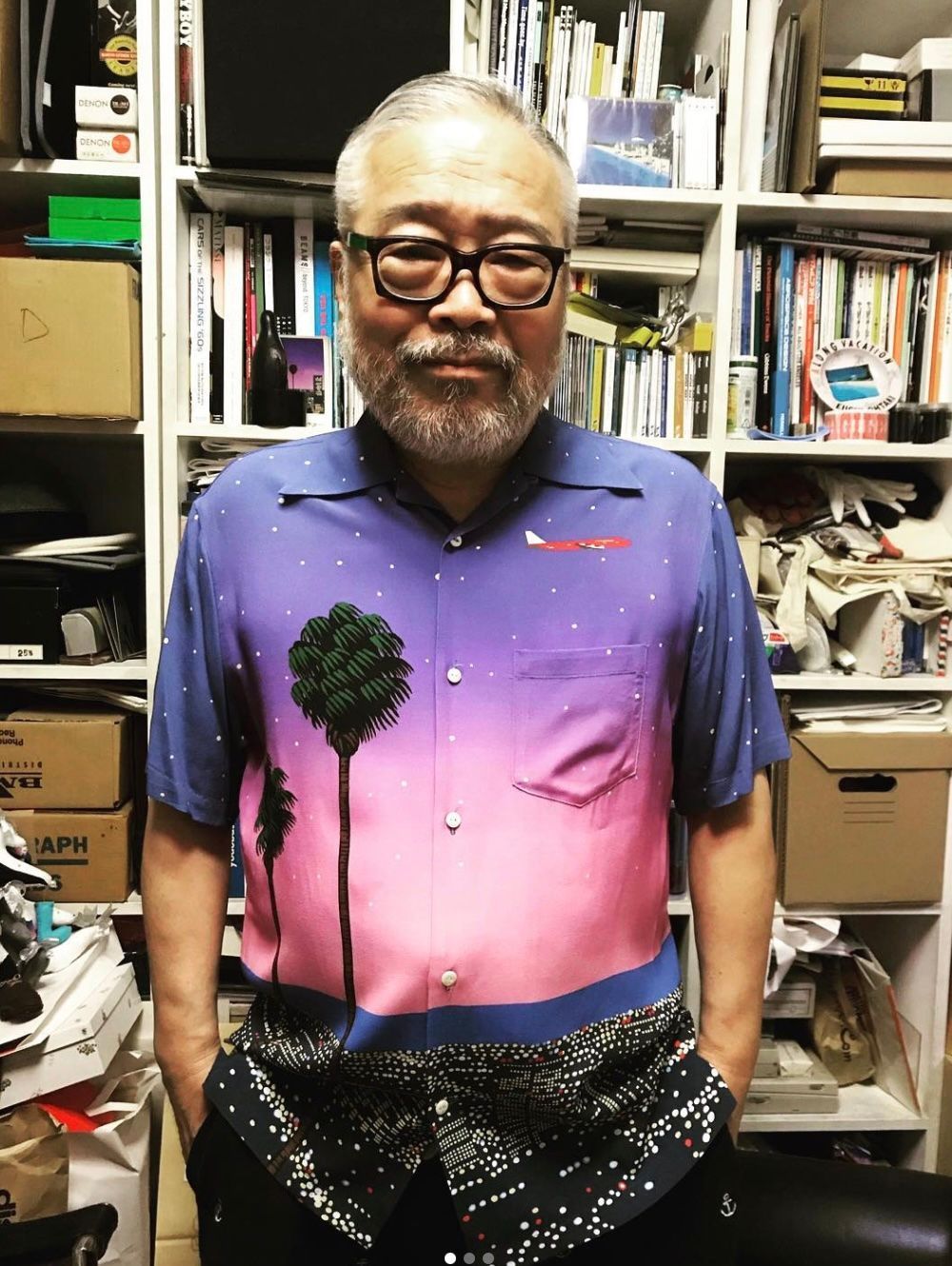 お値引き交渉大歓迎】未使用 L Aloha Rug × 永井博 ピンク