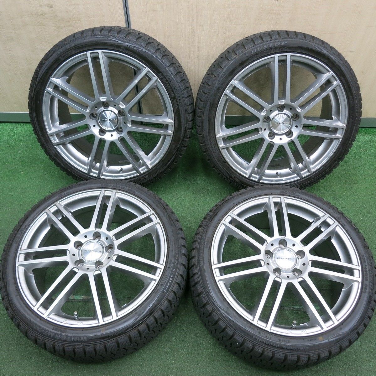 送料無料* バリ溝！9.5分☆ワーゲン等 EUROTECH 225/40R18 