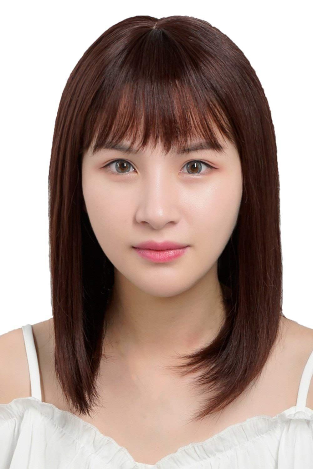40cm チョコレート スキン ミディアムボブ 医療用かつら リアル レディース 女性 ウィッグ おしゃれウィッグ 通気 ボブ 自然 人毛100 元気 小顔効果 YOYO かつら