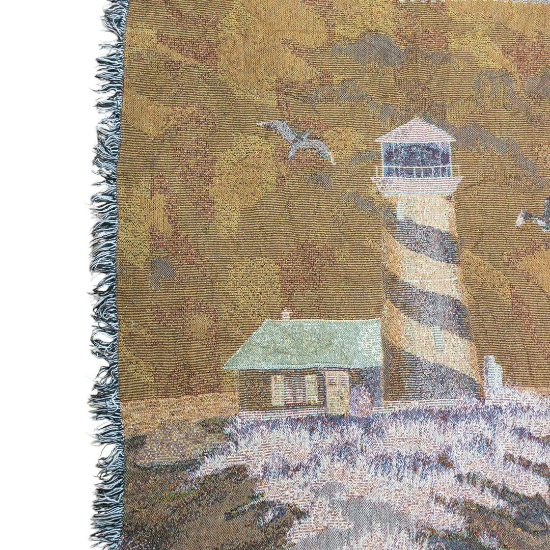VINTAGE - vintageラグ カーペット 灯台 ヨット 海 ライトハウス 風景 1158 VINTAGE - vintageラグ カーペット 灯台 ヨット 海 ライトハウス