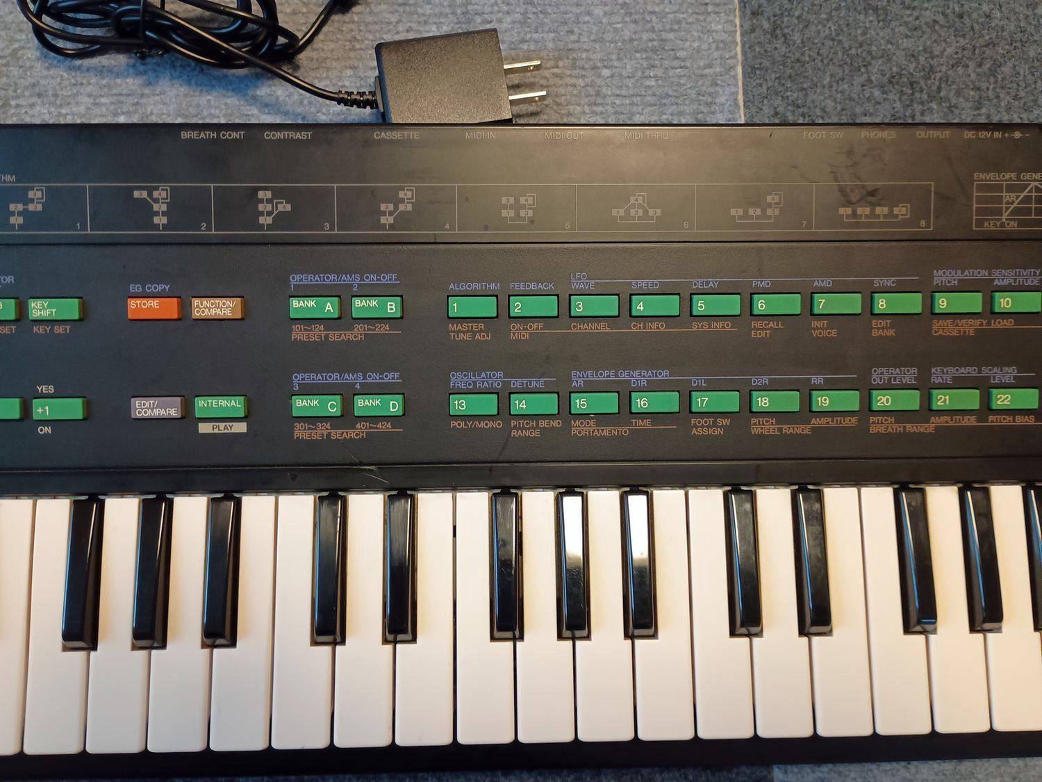 動作良好・電池OK】YAMAHA DX100｜全鍵盤オリジナル発音・工場音色復元