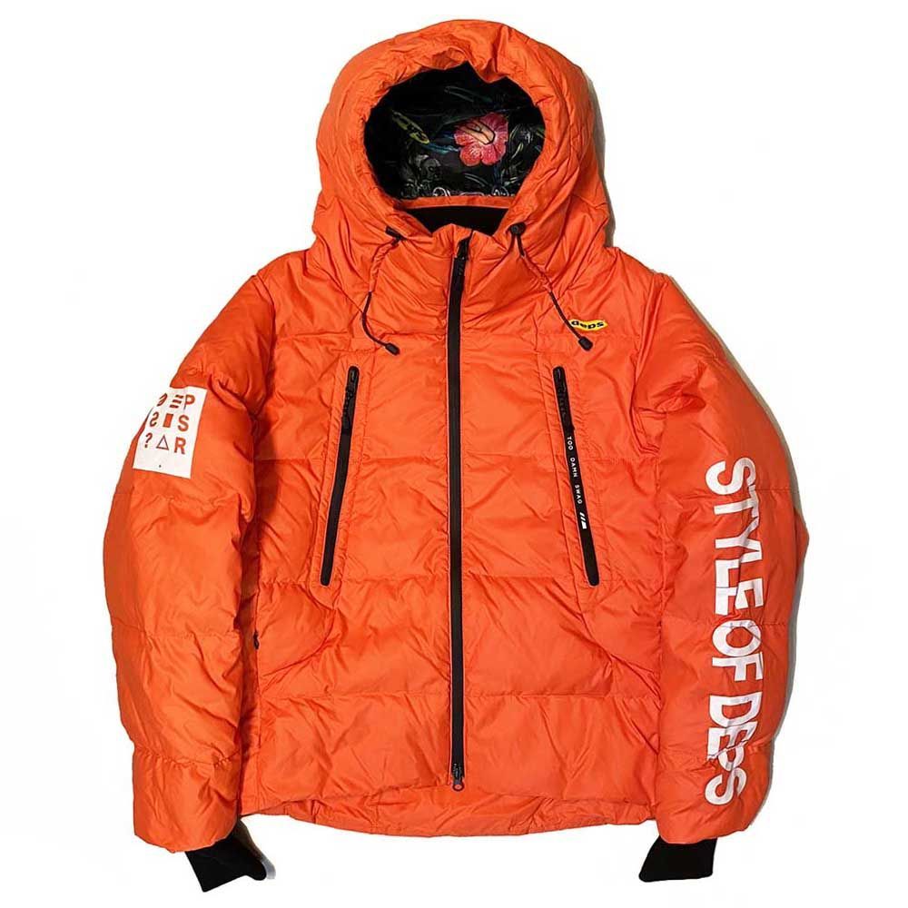 Mサイズ DEPS デプス x SQUARE スクエア DOWN JACKET (ORANGE) ダウン 