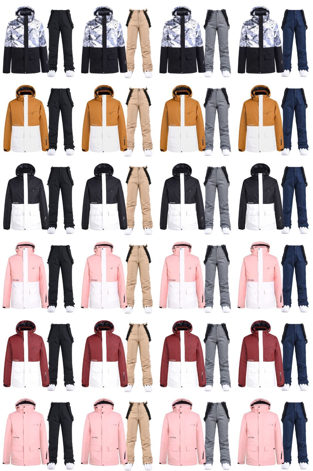 超安い 新品 未使用 スノーボード ウェア 上下セット メンズ レディース 全24色 5サイズ ウエア 装備 女性用 Www Afdservex Es Www Afdservex Es