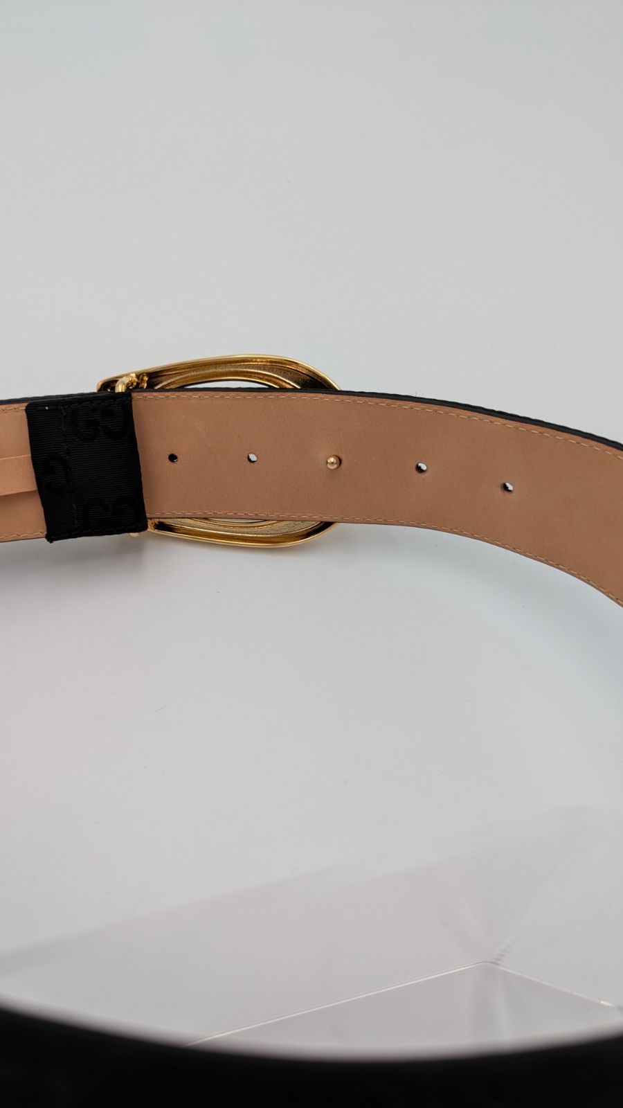 【最終値下げ】GUCCI グッチ　ベルテッドジャンプスーツ オリジナルGGキャンバス ジャンプスーツ ・キャメル＆エボニー