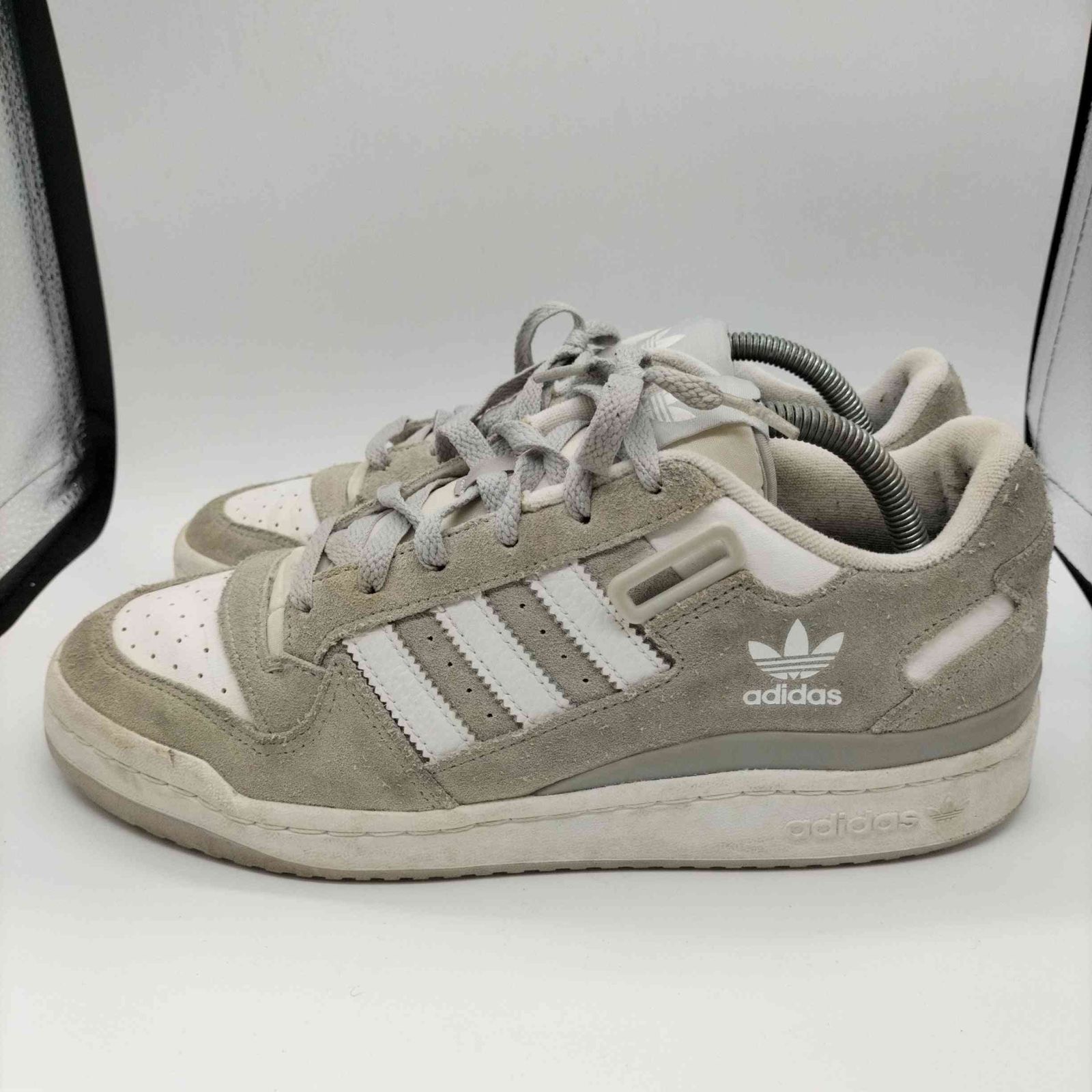 アディダスオリジナルス adidas Originals FORUM LOW  CLOUD WHITE GREY TWO メンズ UK：8 