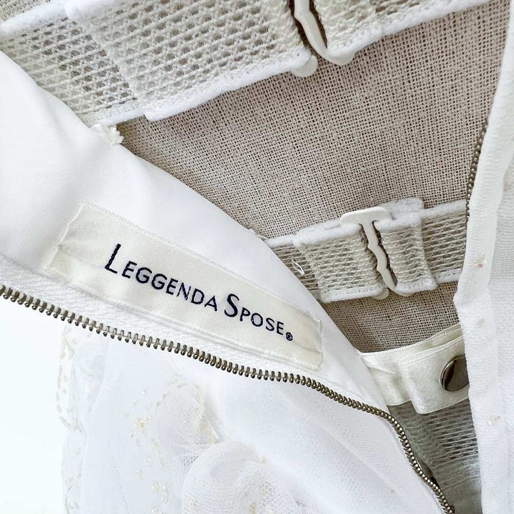 中古 ウェディングドレス 9号TT ホワイト leggenda spose