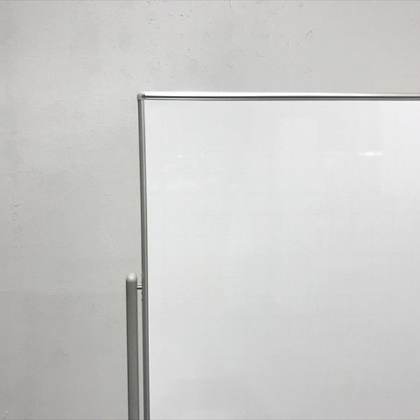 脚付ホワイトボード 両面式 ニチガク 片面暗線入り グレー