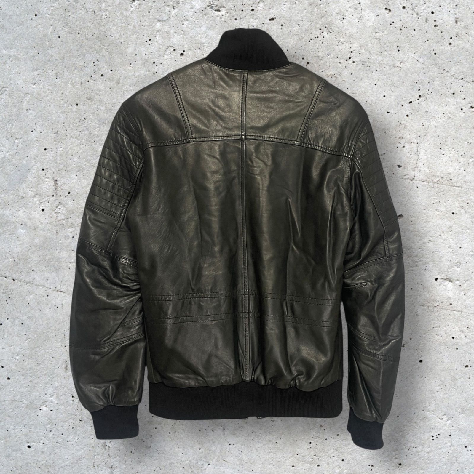 Neil Barrett シングルライダースジャケット BRE76 ブラック XS ニール 