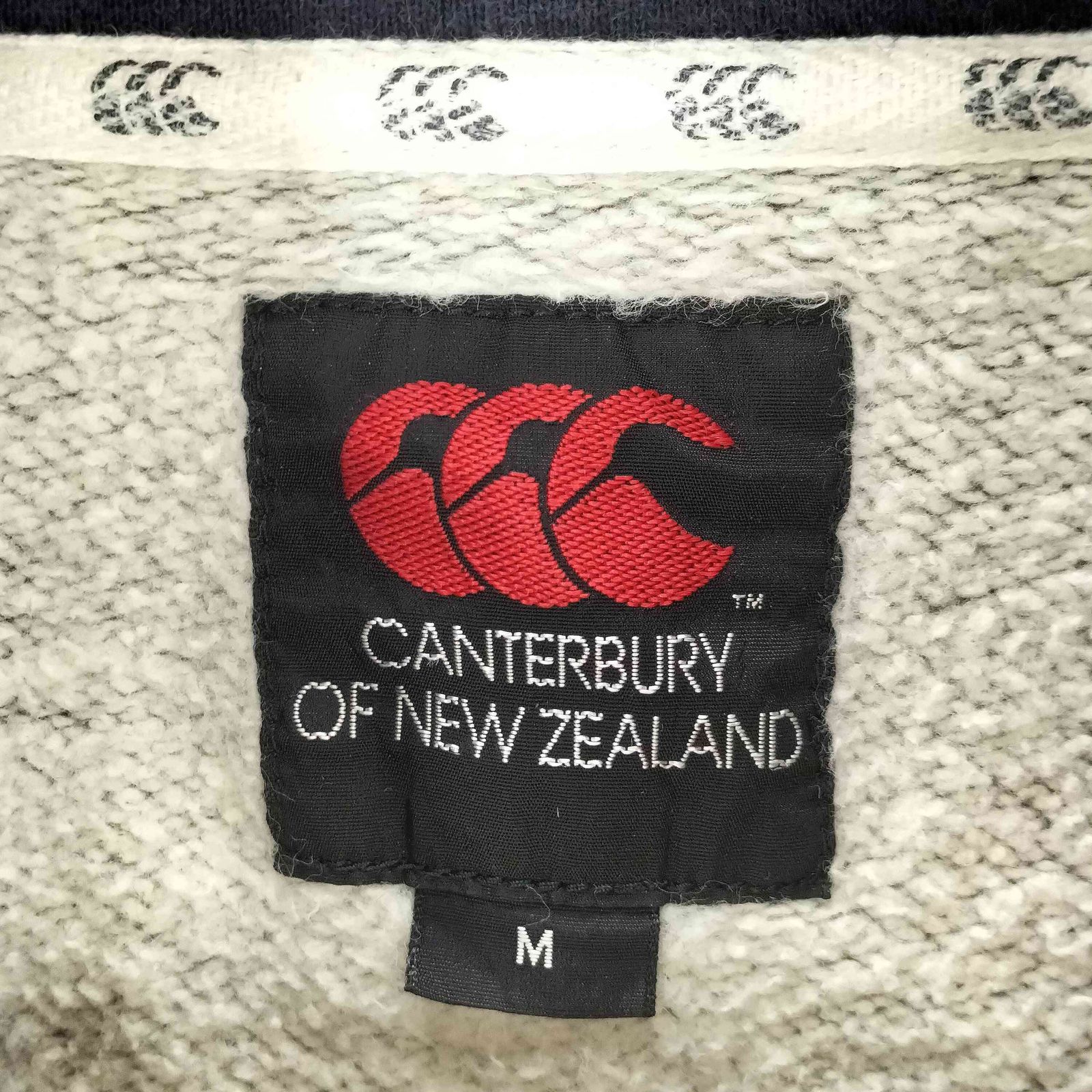 【なべ様、専用】canterbury カンタベリー　ロゴ刺繍　長袖 カンタベリー ロゴワッペン 長袖 ラガーシャツ M ネイビー