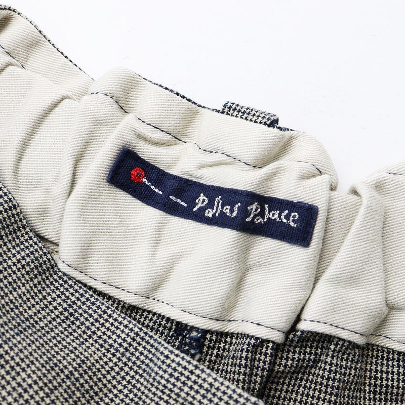 2020 パラスパレス pal'las palace インディゴ千鳥格子 タック入