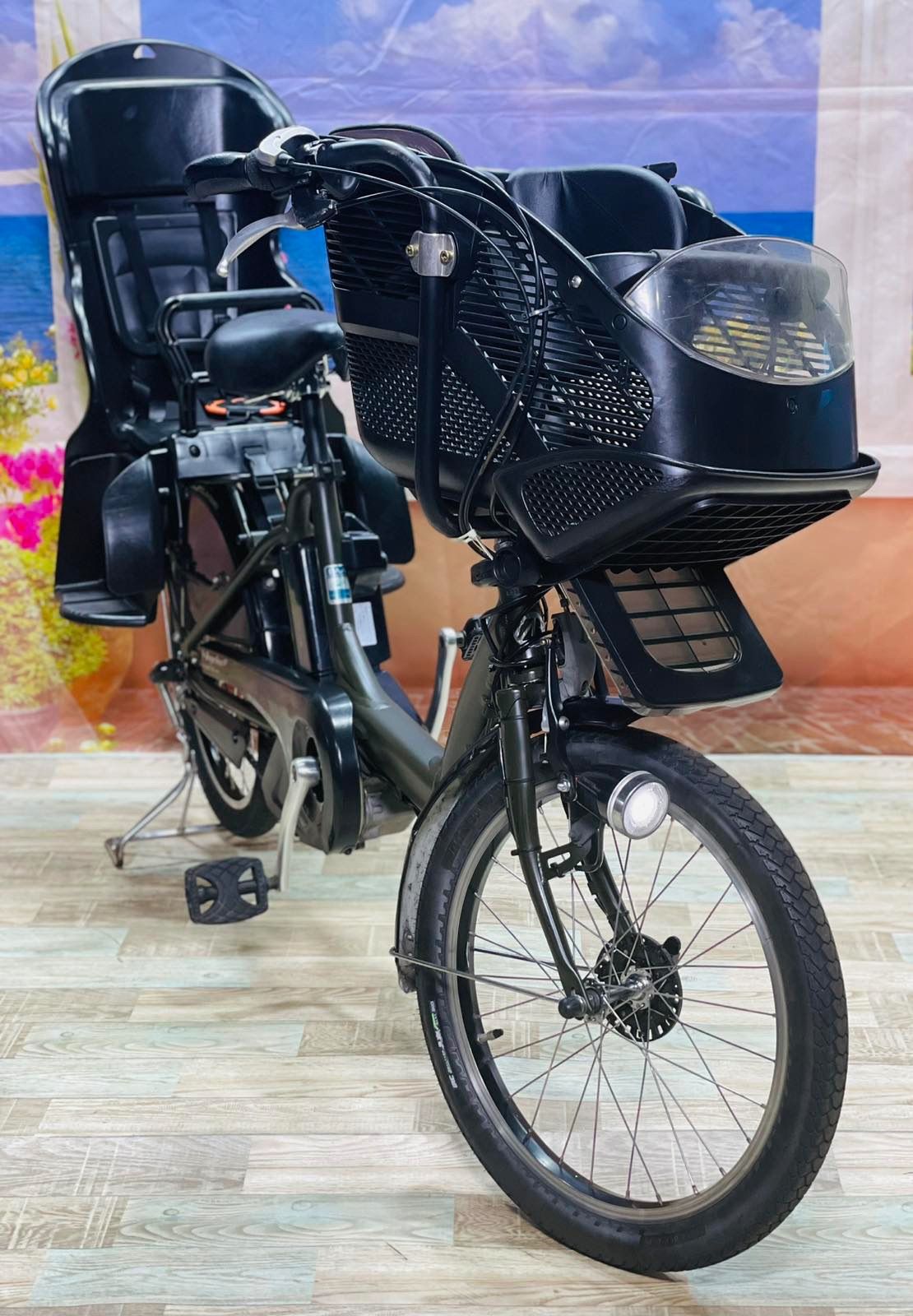 子供乗せ　2人　ブリヂストン　電動アシスト自転車　バッテリー8.7ah 大阪府 子供乗せ 2人 ブリヂストン 電動アシスト自転車 バッテリー8.7ah