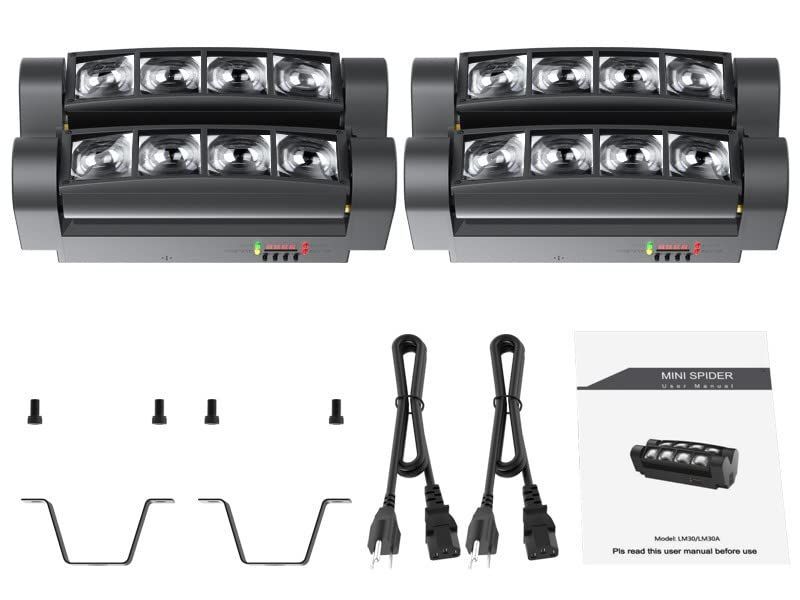 BETOPPER ムービングライト 8x3W RGBW LED ステージライト DMX512 7