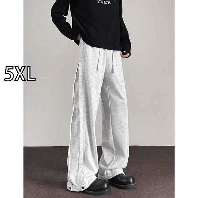 [5XL]春 コーデ メンズ 用 服 シンプル 大人 紳士服 アメリカン スポーツ カジュアル ストレート グレー 春秋 スウェットパンツ  カジュアル 通勤スタイル 重ね着コーデ ゆったりシルエット 快