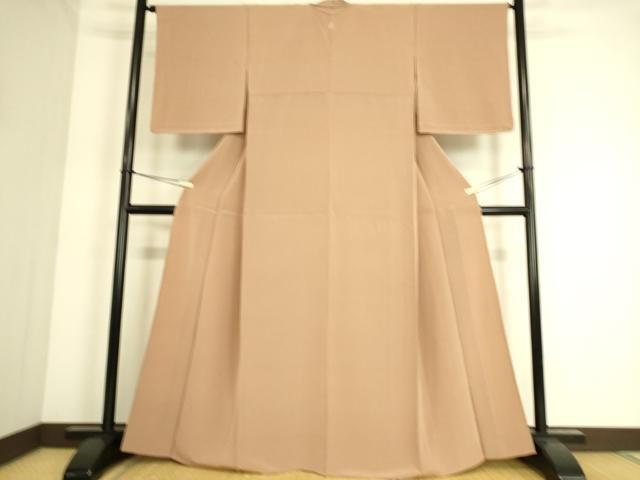 平和屋着物▽上質な色無地　単衣　赤白橡色　正絹　逸品　DAAS0485az 平和屋着物▽上質な色無地 単衣 赤白橡色 正絹 逸品 DAAS0485az - メルカリ
