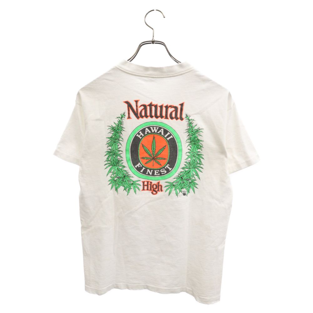 VINTAGE (ヴィンテージ) 90S Natural High USA製 MILLER ミラーボディ ナチュラルハイ プリントTシャツ 半袖カットソー ホワイト