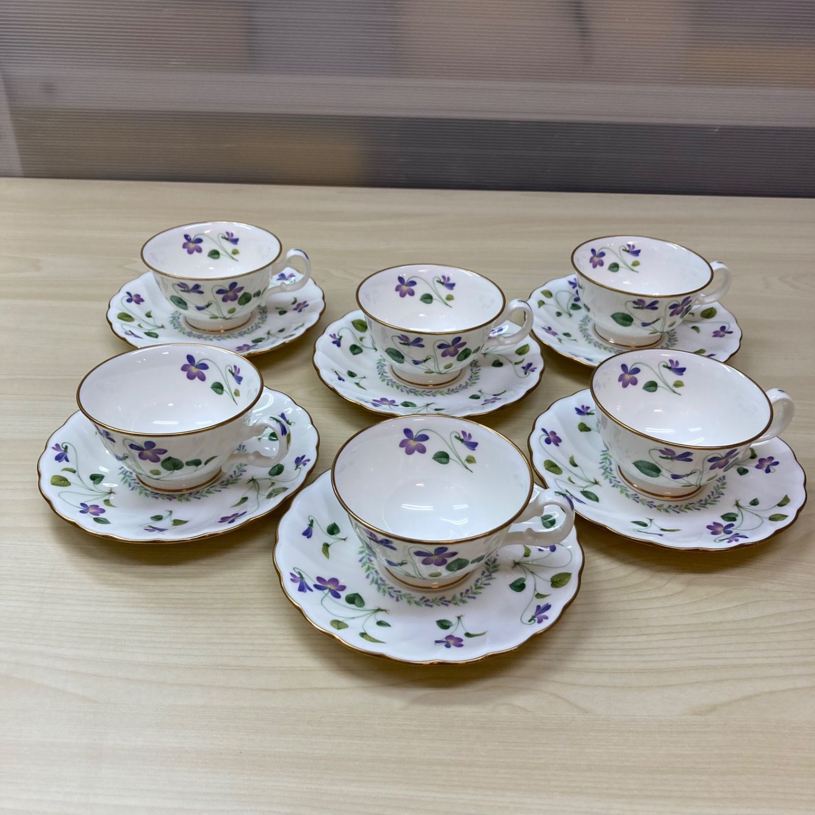 Noritake ノリタケ バイオレットドリーム カップ&ソーサー6客セット 食器 - メルカリ