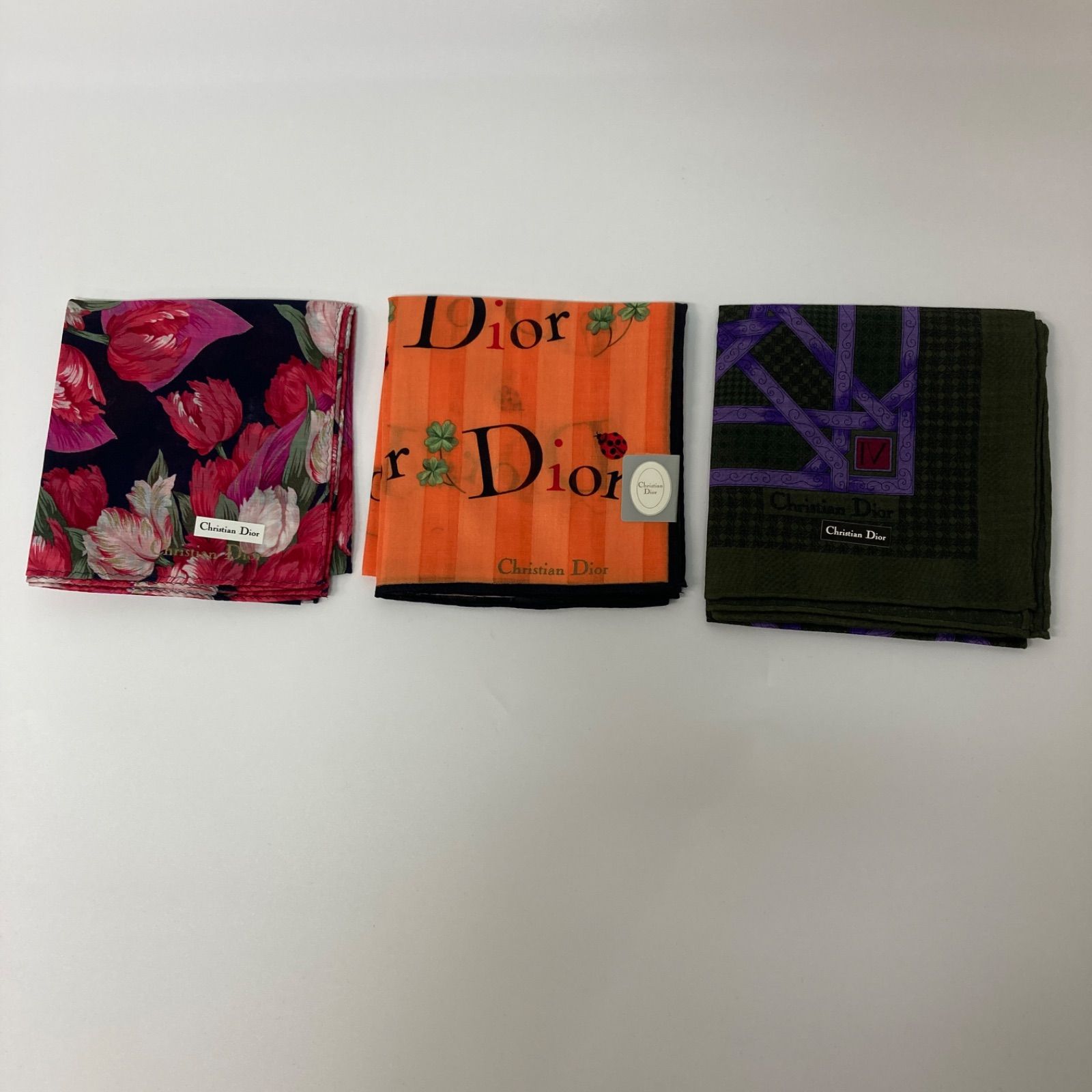 【初回限定】 新品】Christian Dior クリスチャンディオール ハンカチ 小物