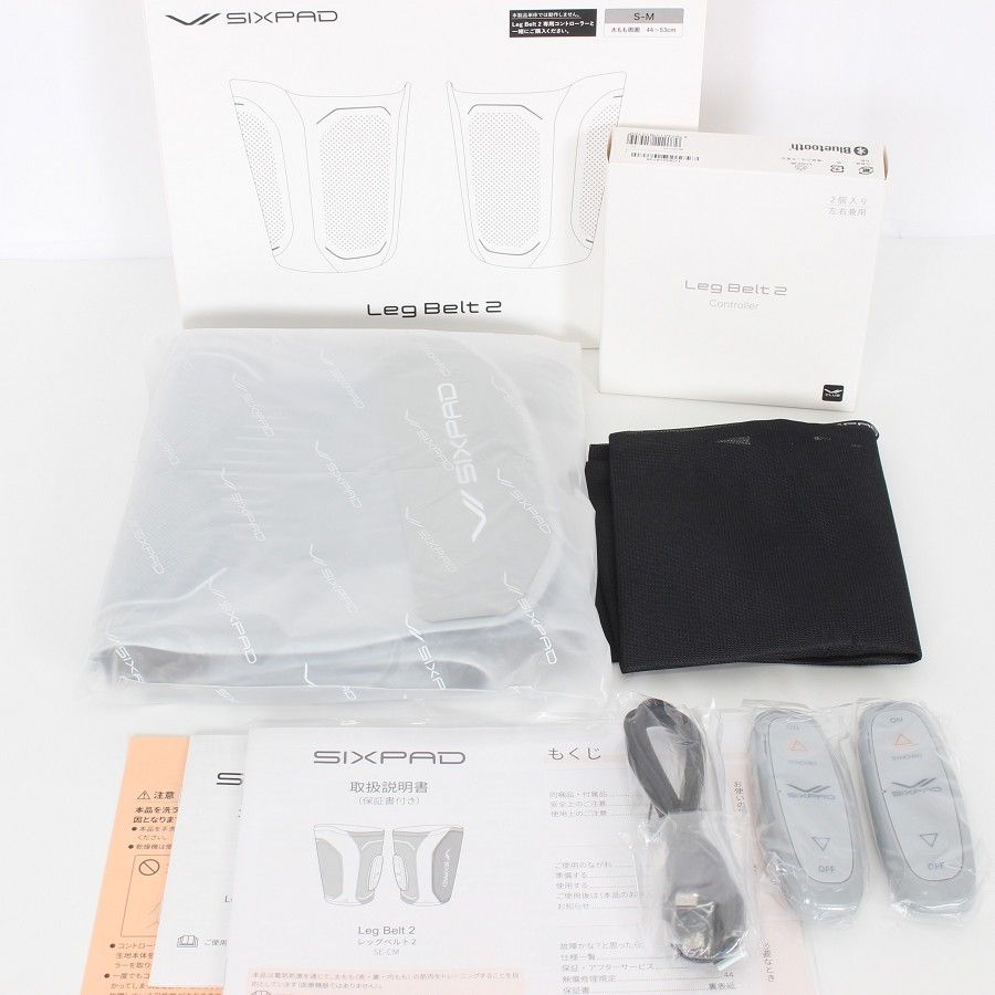 MTG SIXPAD Leg Belt 2 SE-CM-14A-M グレー コントローラー付 シックスパッド レッグベルト2 本体