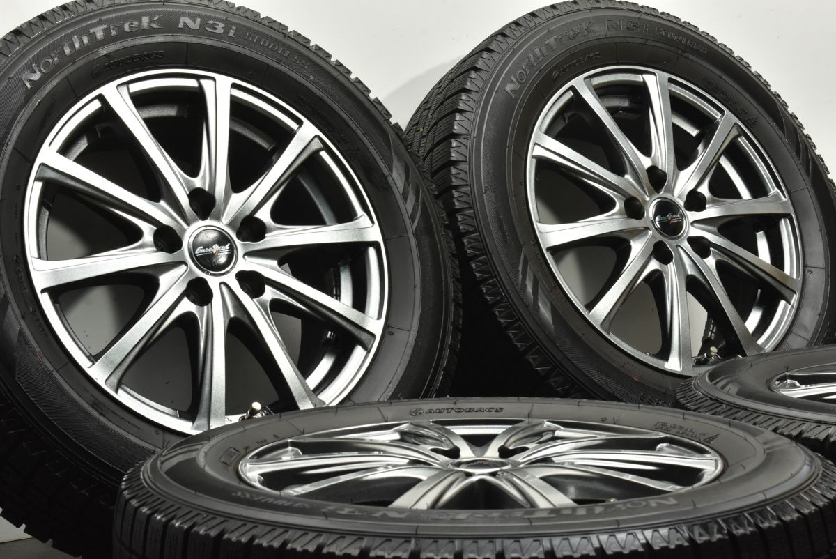 バリ溝 ユーロスピード 16in 6.5J 48 PCD114.3 ノーストレック N3i 205 65R16 ヤリスクロス セレナ エクストレイル CX-30 可