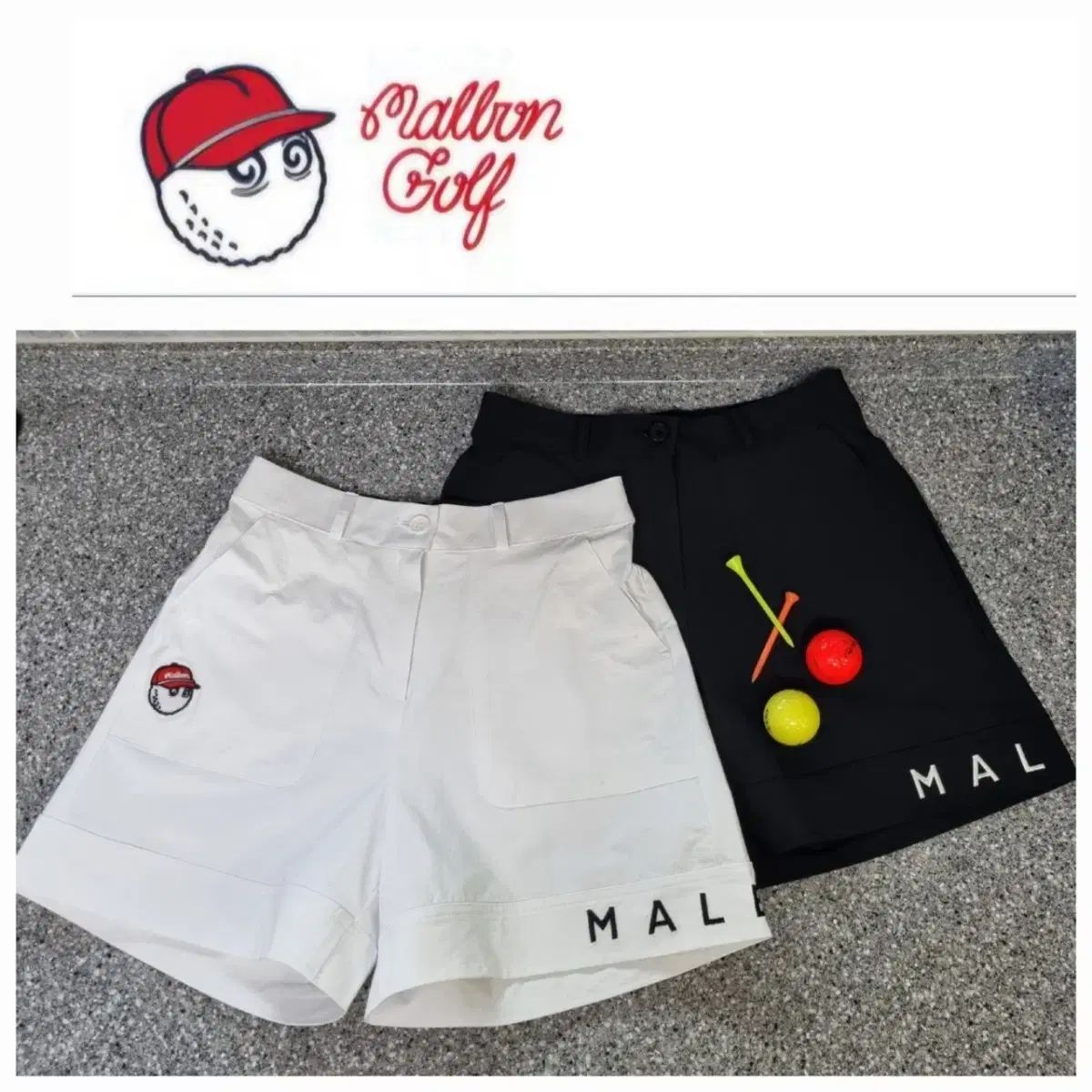 MALBON GOLF マルボンゴルフ レディース 刺繍 半ズボン