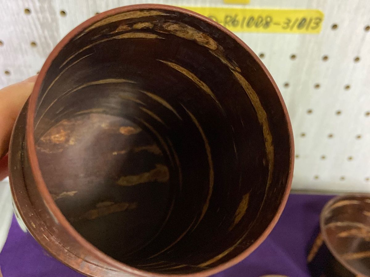 3-▲未使用 樺細工 茶筒 茶道具 桜皮細工 FUJIKI 藤木伝四郎商店 藤村志登磨 共箱あり 伝統的工芸品 高さ約12cm 直径約8cm 3-△未使用 樺細工 茶筒 茶道具 桜皮細工 FUJIKI 藤木伝四郎商店