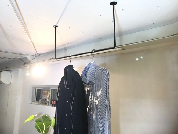 アイアンバー ランドリーバー 60㌢ 洋服掛け インダストリアル