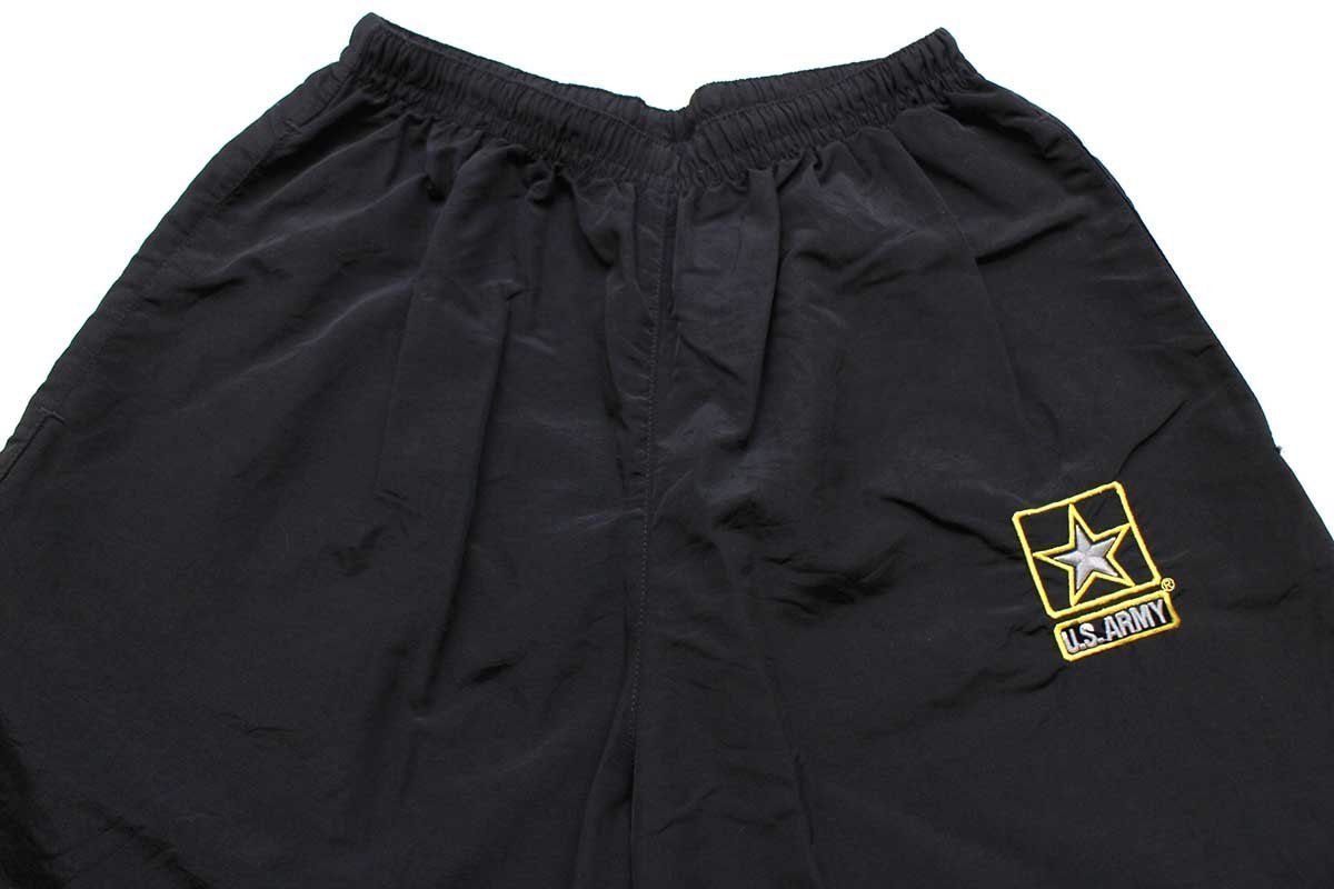 10 米軍 U.S.ARMY ロゴ刺繍 APFU トレーニング ナイロンパンツ