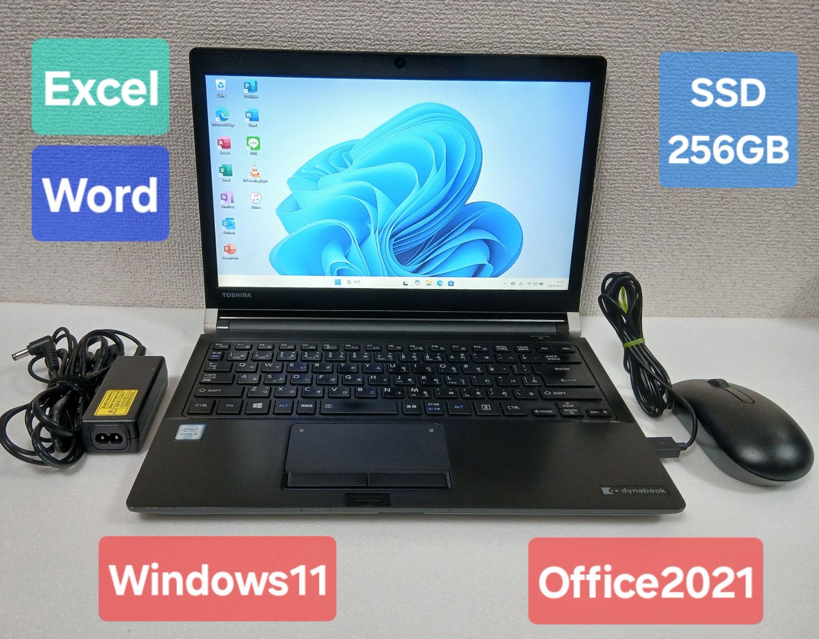 DELL SSD128GB Office付 Win11 DVD Excel ノートPC DELL SSD128GB Office付 Win11 DVD Excel