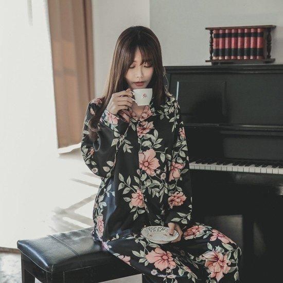 ロングパンツ 襟つき