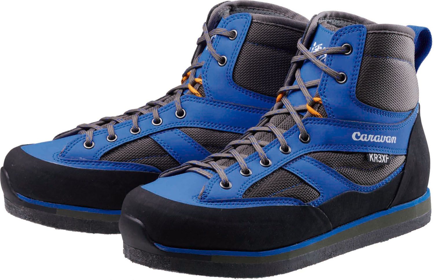 キャラバン CARAVAN アウトドア XR 3XF フェルトソール 沢登シューズ トレッキングシューズ 登山靴 ハイキング 登山 山登り ハイカット ハイキングシューズ シューズ 靴 耐摩耗性  0035019 660 660ブルー 26.0