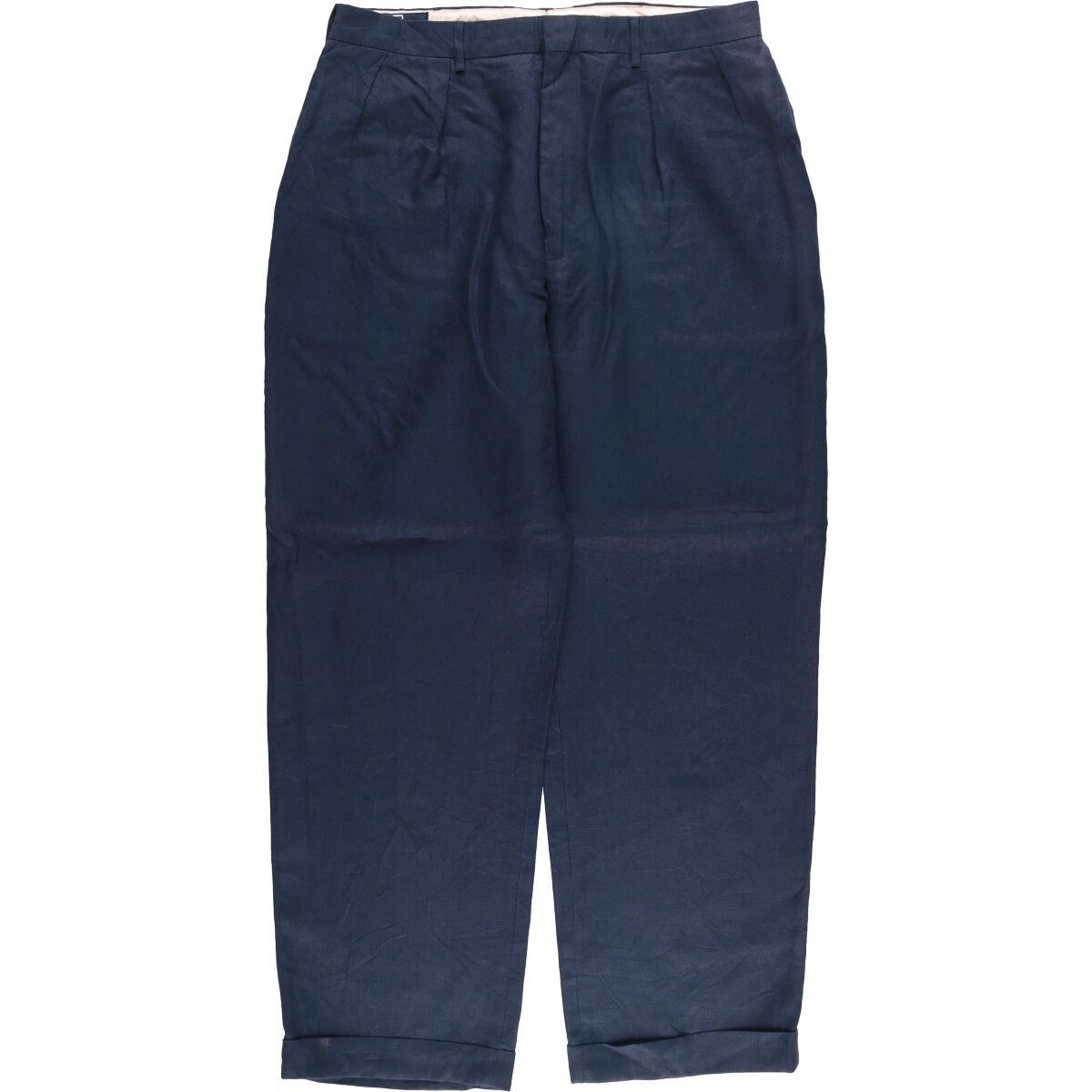 古着 ラルフローレン Ralph Lauren POLO by Ralph Lauren ツータック リネンパンツ スラックス メンズw36相当|eaa581251