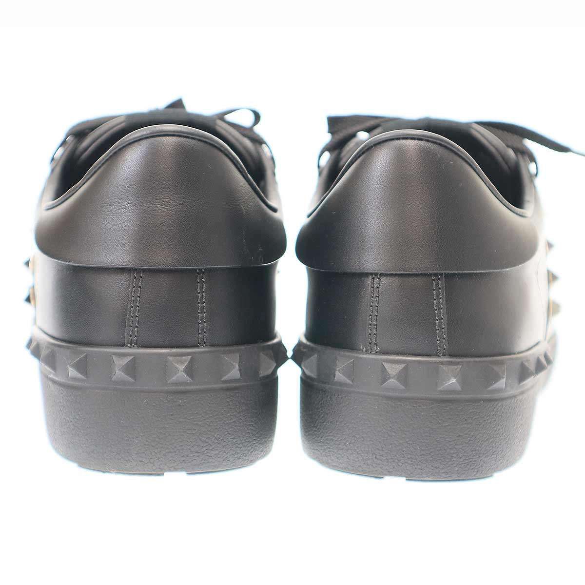 VALENTINO ヴァレンティノロックスタッズローカットレザースニーカー41 VALENTINO】ロックスタッズ ツートーン レザー ダービー shoes