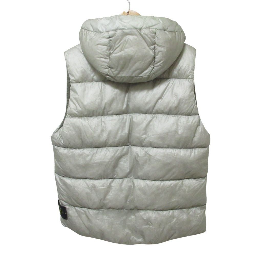 Stone Island ストーンアイランド ガーメントダイ ダウンベスト M グレー メンズ 古着