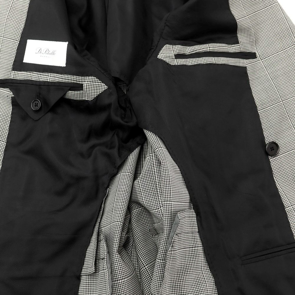 DE PETRILLO ダブルスーツ(ウールモヘヤ)size 48 DE PETRILLO デペトリロ ウール スーツ 本切羽 セットアップ 44 De