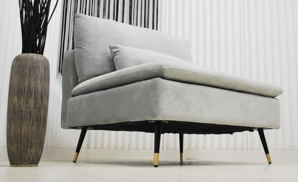 アウトレット 現品限り 大 一部 ラグジュアリーモダン ベロア調ファブリック ワイドシングルソファー 1人掛け 230605-クリサンセ1ｐ