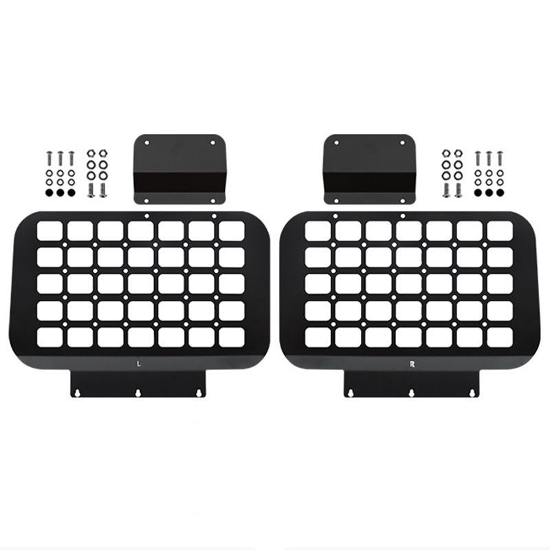 新型スズキジムニー サイドストレージパネル for JIMNY JB64W JB74 ボルトナット付き 設計 簡単取付 左右セット 吊り下げ収納 車中泊 黒