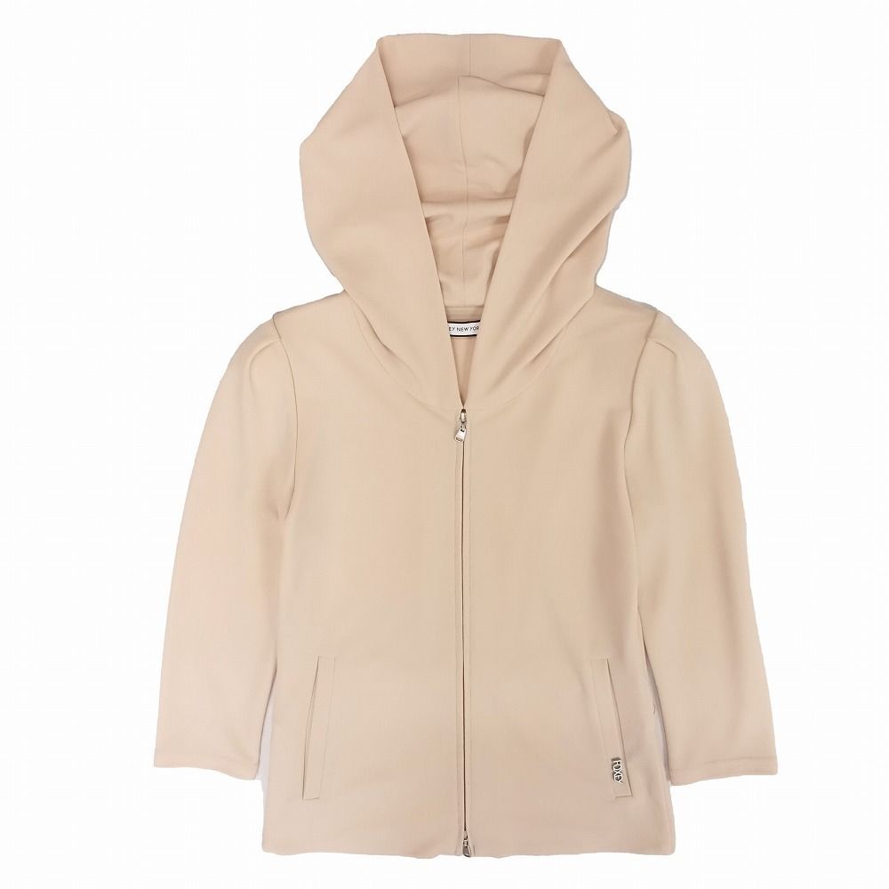 極美品 FOXEY NEW YORK コレクション ジップアップ ブルゾン 38 フォクシー FOXEY NEW YORK ストレッチ パーカー ジャケット ブルゾン