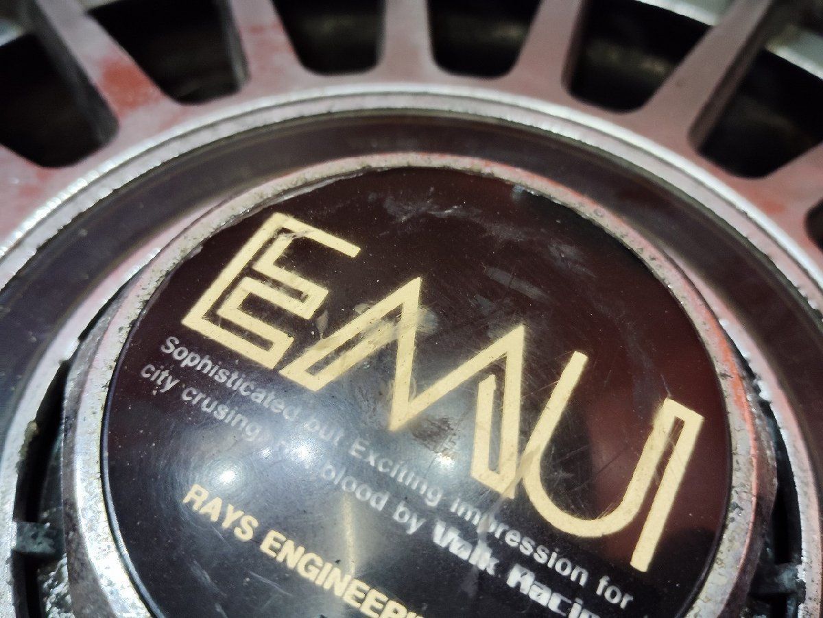 【旧車ホイール】RAYS VR EMUI レイズ ボルクレーシング 社外ホイール 15インチ 2本 7J4HPCD114.3+14 希少 当時物　(VHA499) 旧車ホイールRAYS 【旧車ホイール】RAYS VR EMUI レイズ ボルク