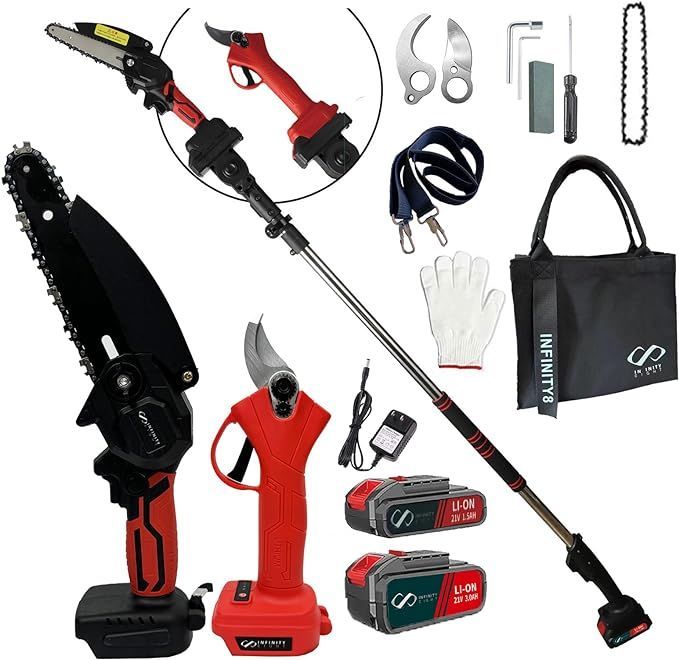 電動高枝チェーンソー 高枝電動こぎりB2041充電式剪定ばさみ 農園セット 電動高枝チェーンソー高枝電動こぎり 2041充電式剪定ばさみ 農園セット