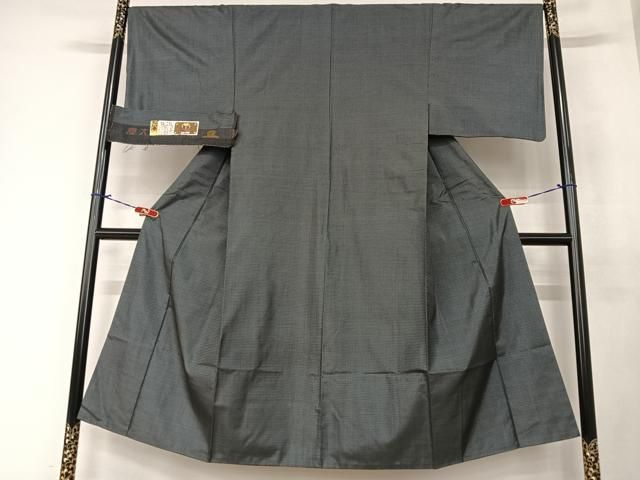 平和屋着物●男性 本場大島紬 アンサンブル 100亀甲 総詰め 手織り 山田実作 証紙付き 正絹 AABA0327zg