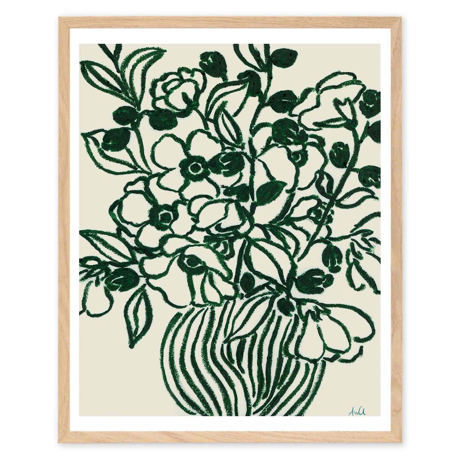 The Poster Club アートポスター 40×50cm Poppy Studies II ポスタークラブ 北欧雑貨|124x16988-40x50