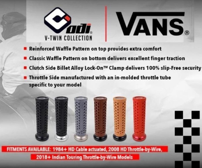 VANS|ODI LOCK-ON グリップ ケーブルスロットル ブラック V31VHCWB-MB 0630-3036 06303036