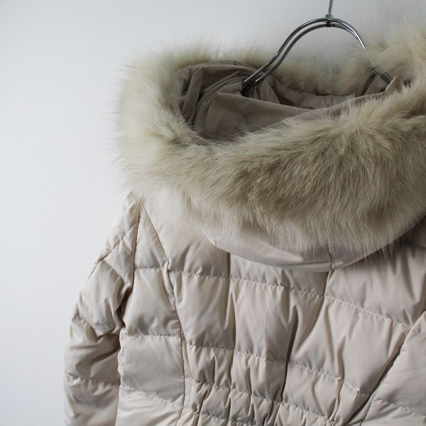 UNTITLED アンタイトル プレミアムライン フォックスファー ダウンコート 1/ アイボリー ロング
