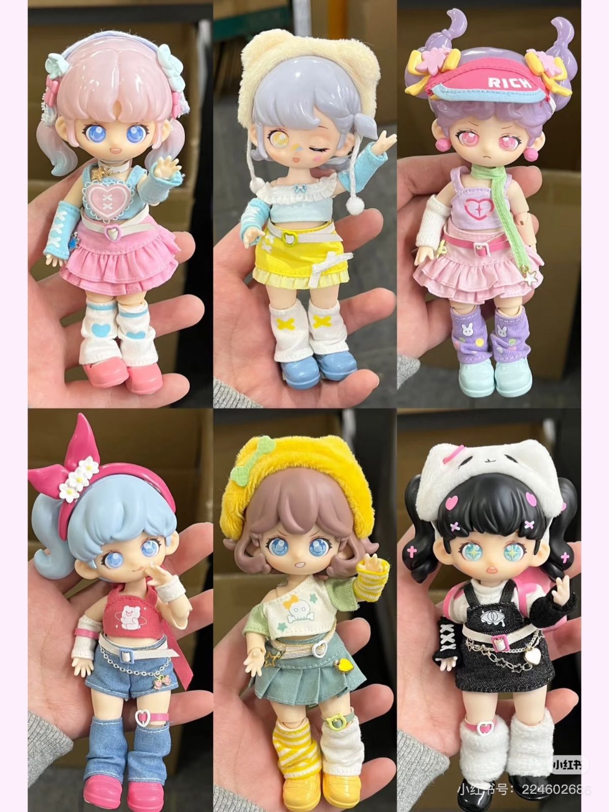 6点 ｜ TangNa 糖娜 Season3 校园偶像” Campus idols” 学園アイドル” 1|12 BJD MJD Doll 15cm 人形 人偶 置物 ブラインドボックス モデル 全種類 6点